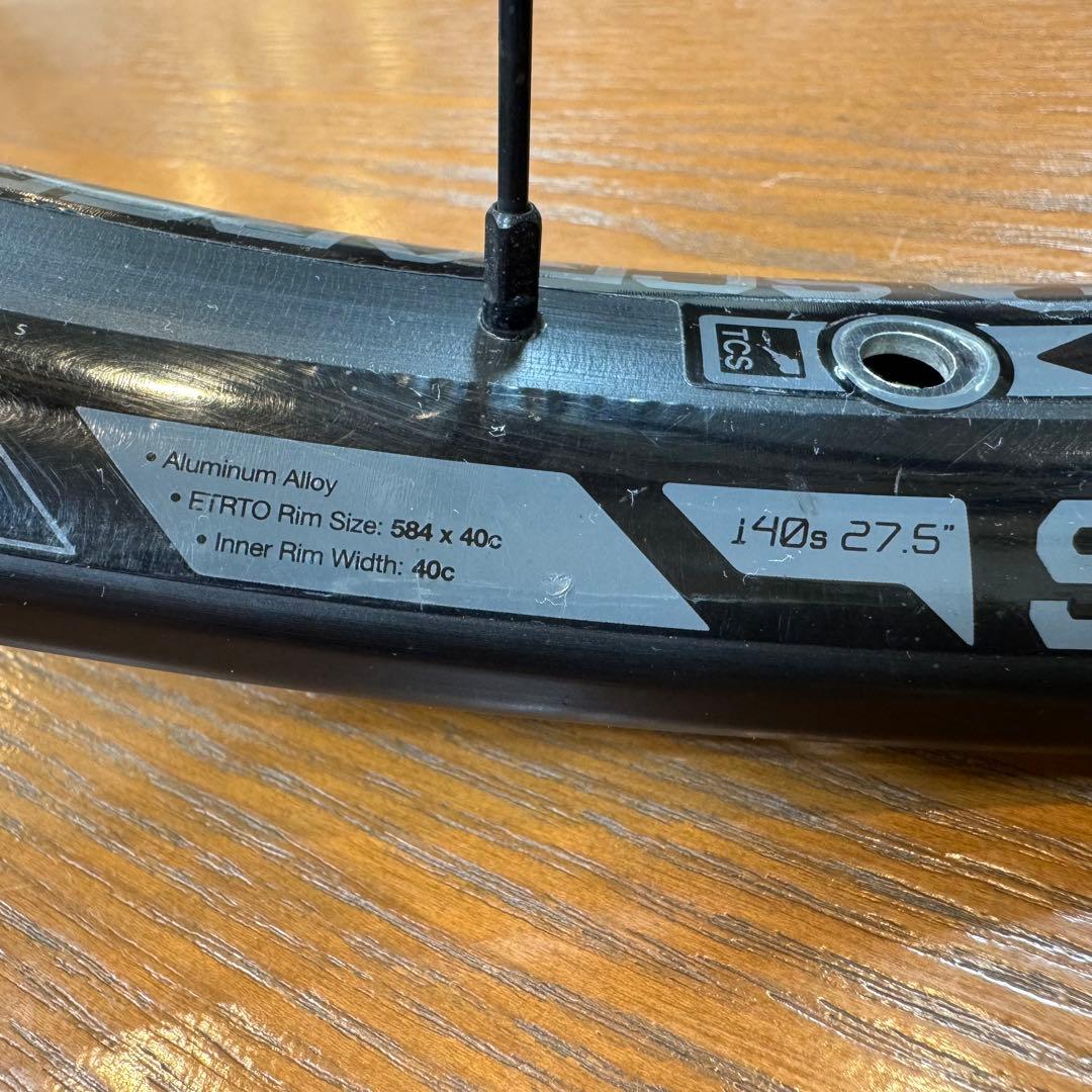 27.5インチ 前後ホイールセット ブースト BOOST　ワイドリム