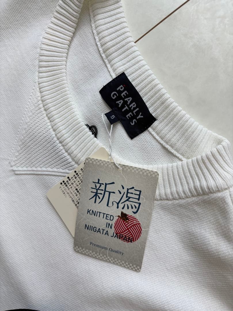 未使用タグ付　パーリーゲイツ トップス　ニット　men's 5