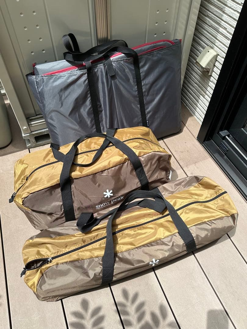 【２回使用】スノーピークエントリーパック TT とマットシートセット