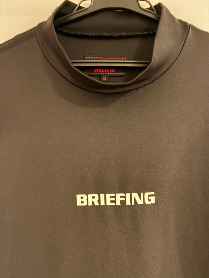briefing ハイネックシャツ　BLACK XL BBG241M05
