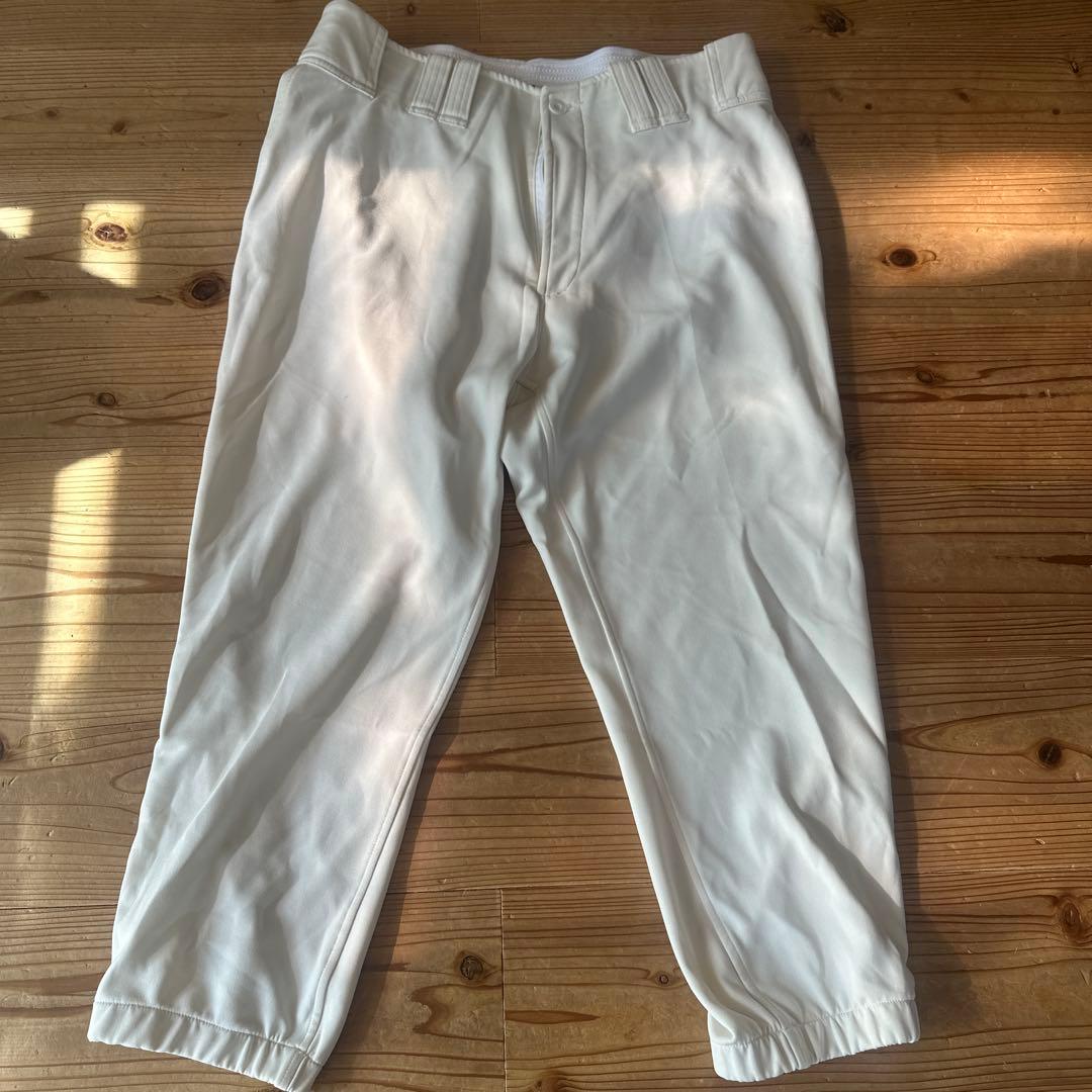 野球ウェア 白色 シャツとパンツセット