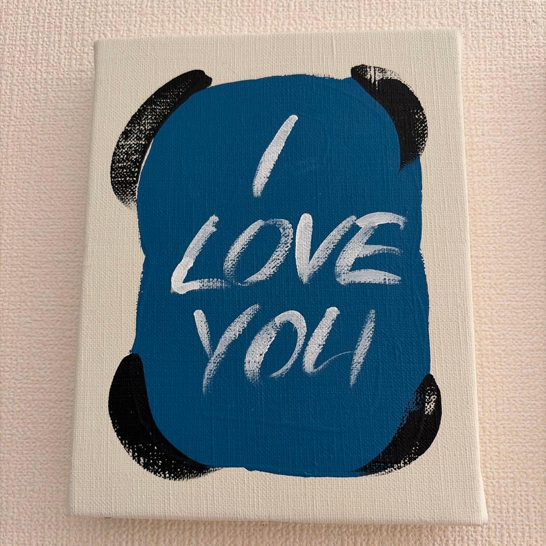 lee izumida アート i love you 原画 キャンバス