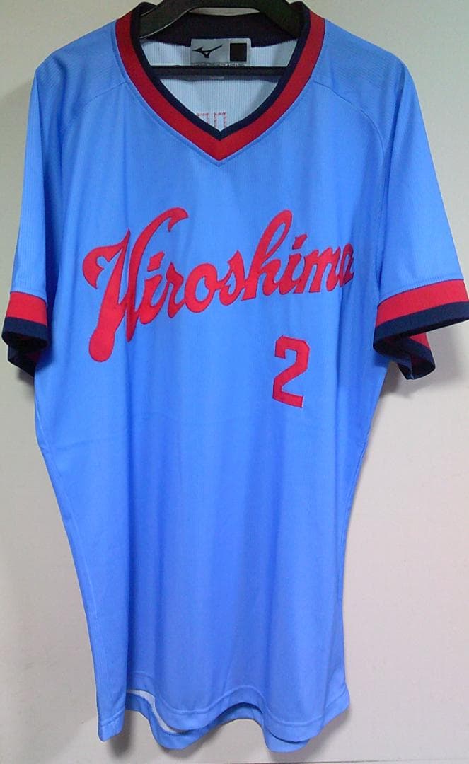L復刻２空赤CARP新品ミズノ広島カープ高橋慶彦２レジェンドビジターユニフォーム