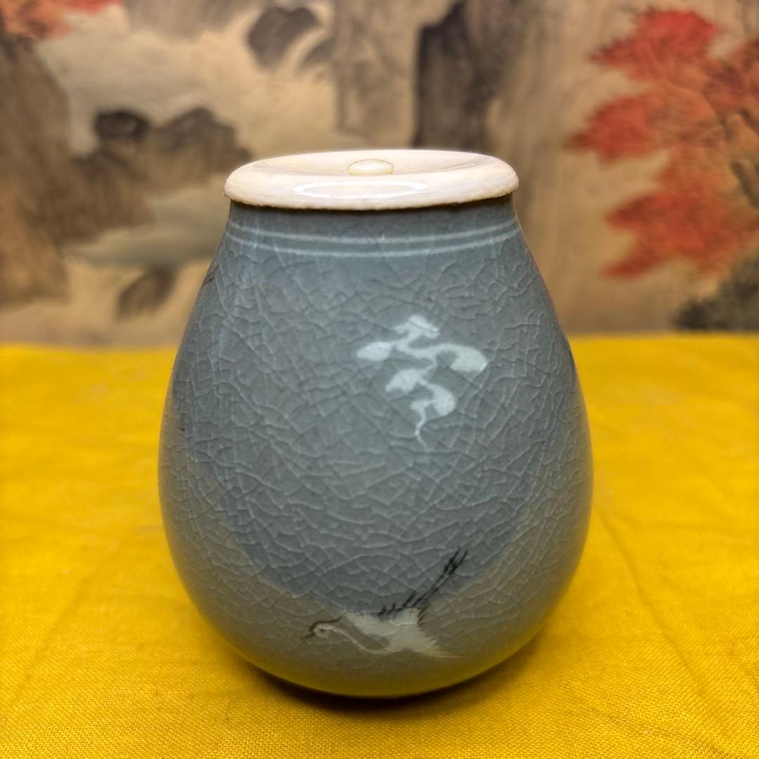 韓国人間国宝　柳海刚 鶴　祥雲　牙蓋　仕服