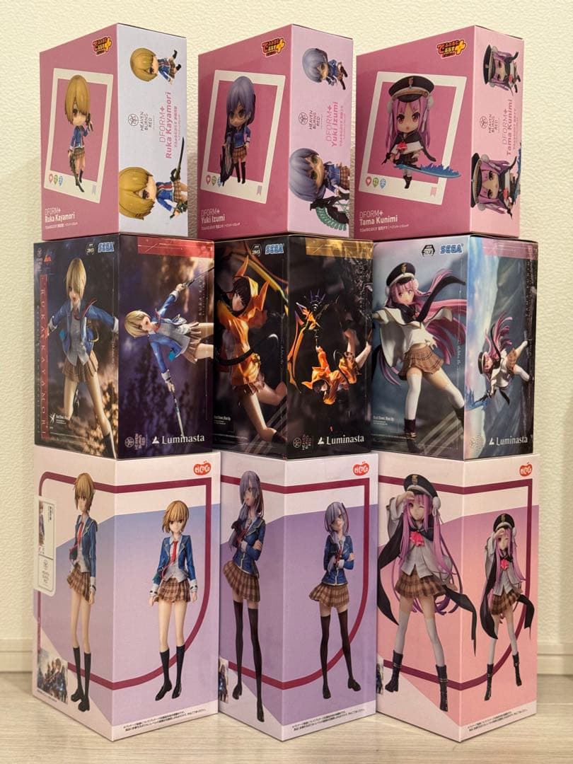 ヘブンバーンズレッド フィギュア ９体セット