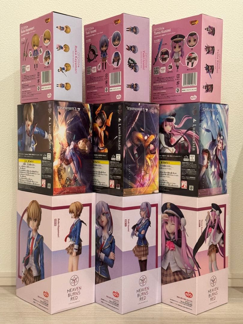 ヘブンバーンズレッド フィギュア ９体セット