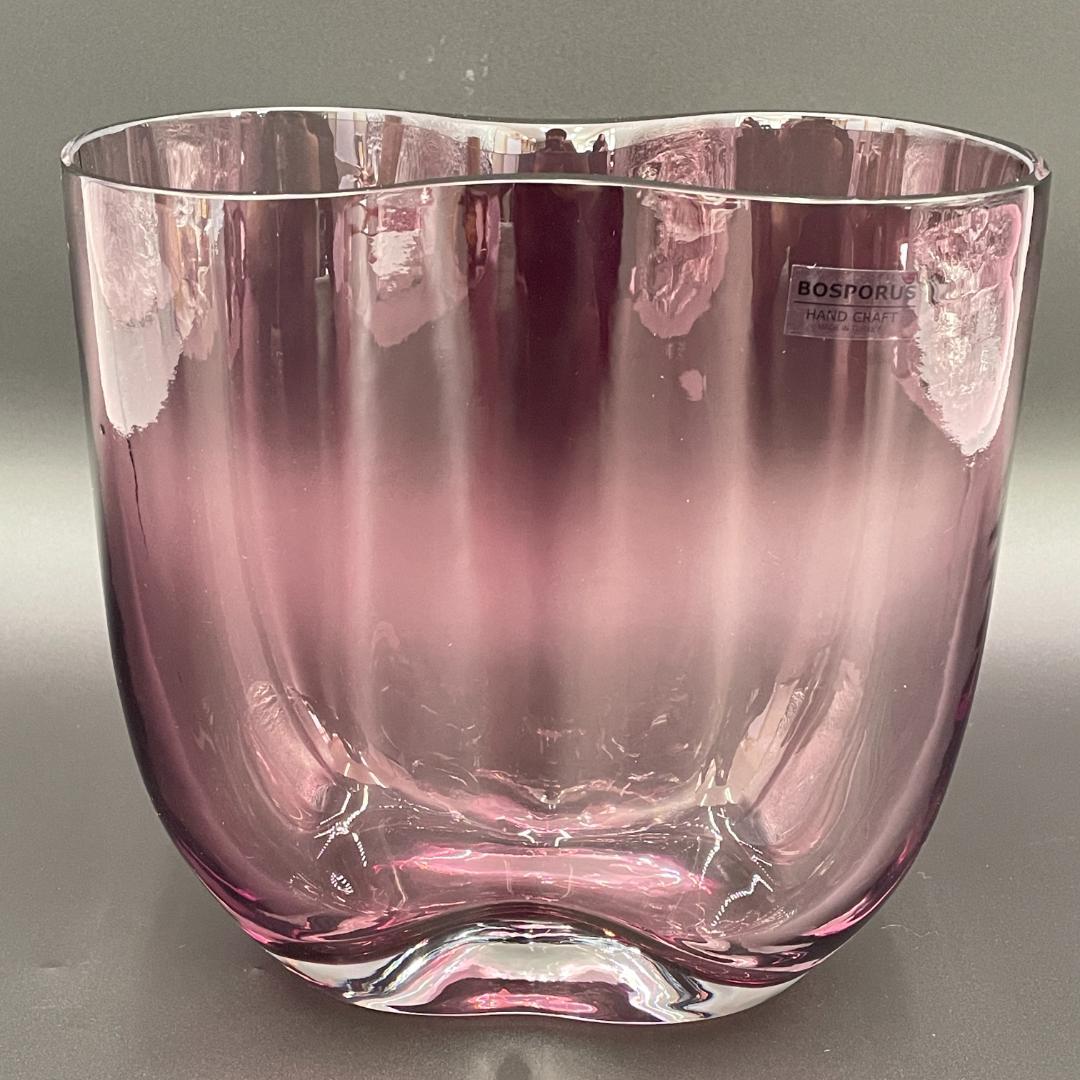 未使用 BOSPORUS ガラス花器 アンティークトルコ製 R8SC47