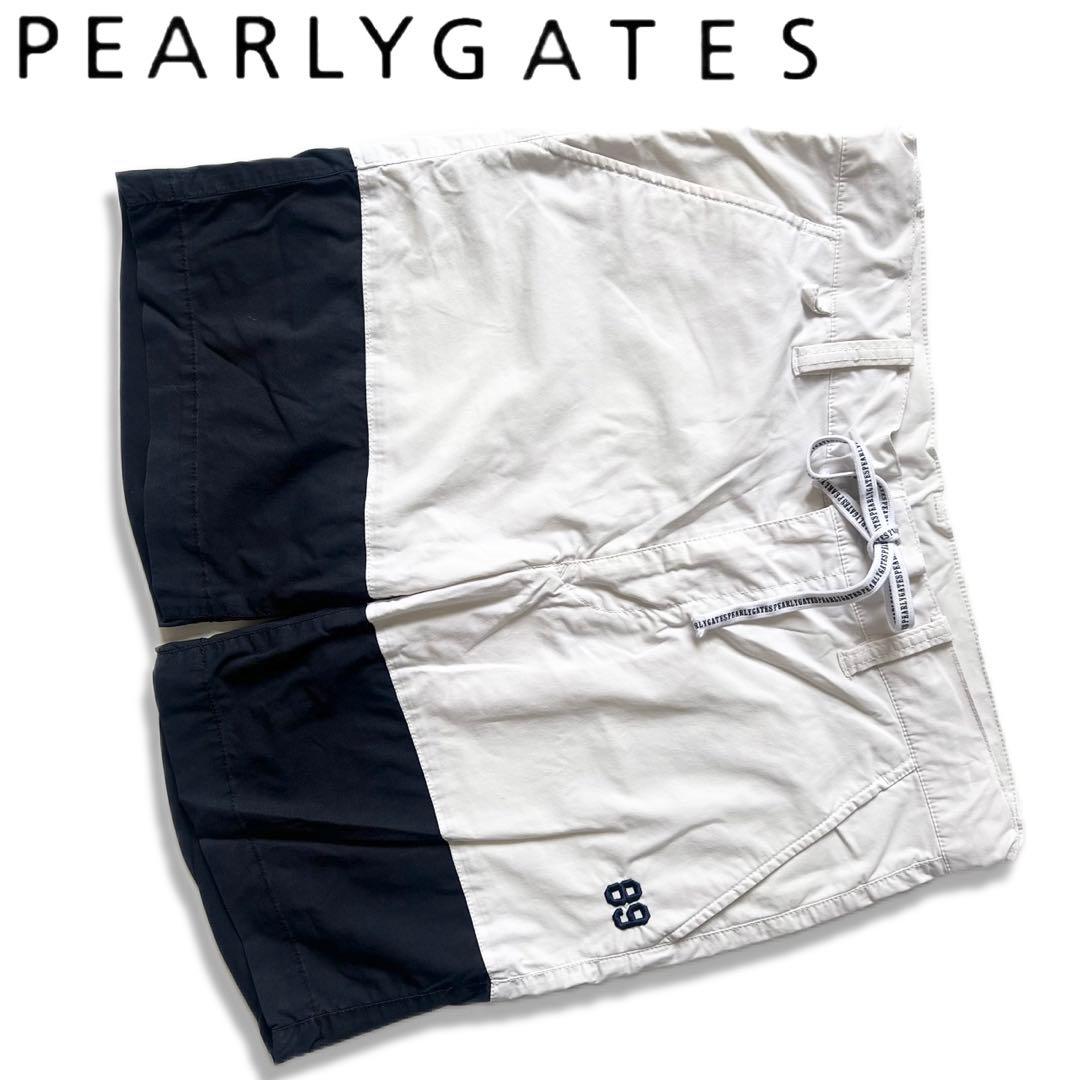 Pearlygates パーリーゲイツ　ハーフパンツ　バイカラー　メンズ　ゴルフ