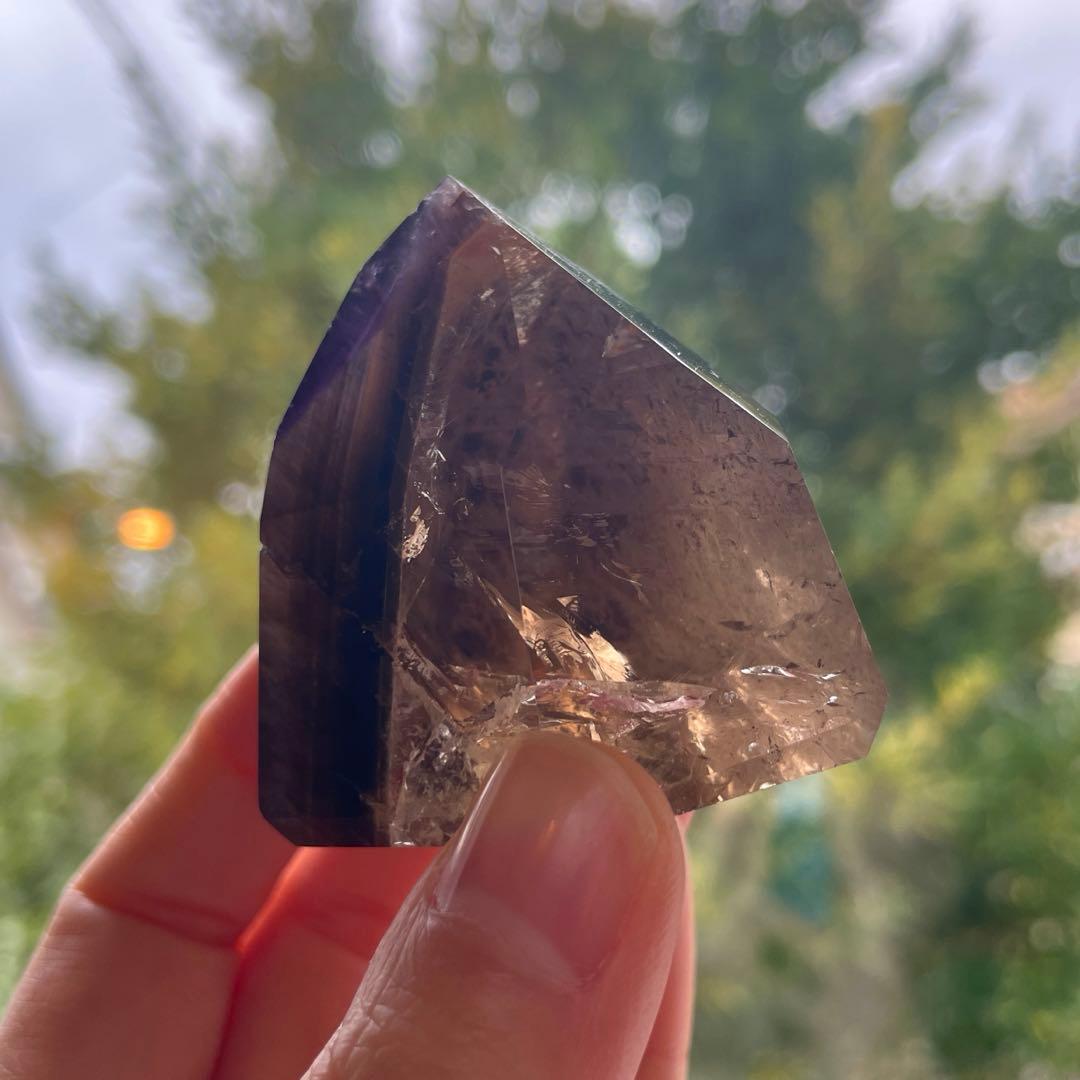 ドリームコートアメトリン　アメシスト　シトリン　原石　天然石　アメトリン