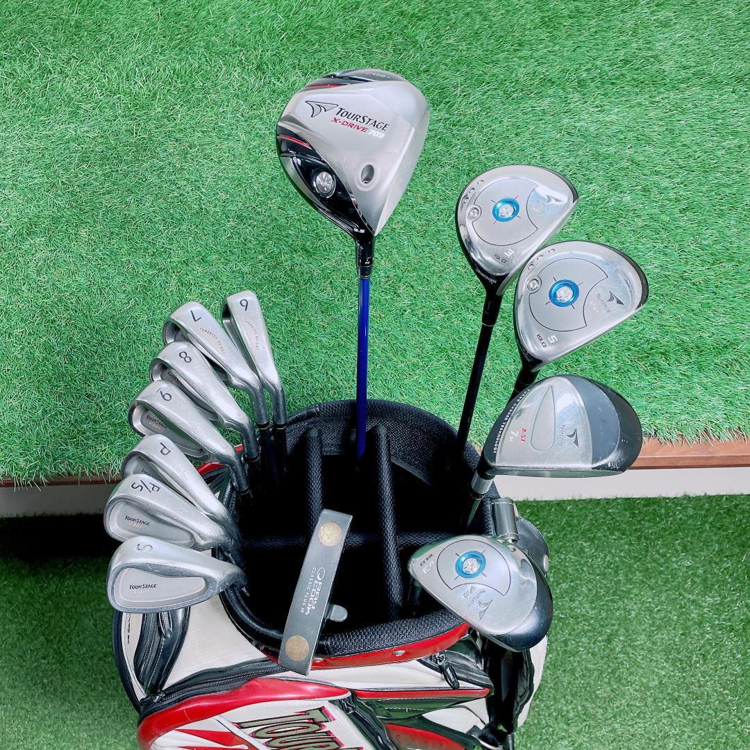 ツアーステージ X-DRIVE メンズ ゴルフクラブ 13本 N2344
