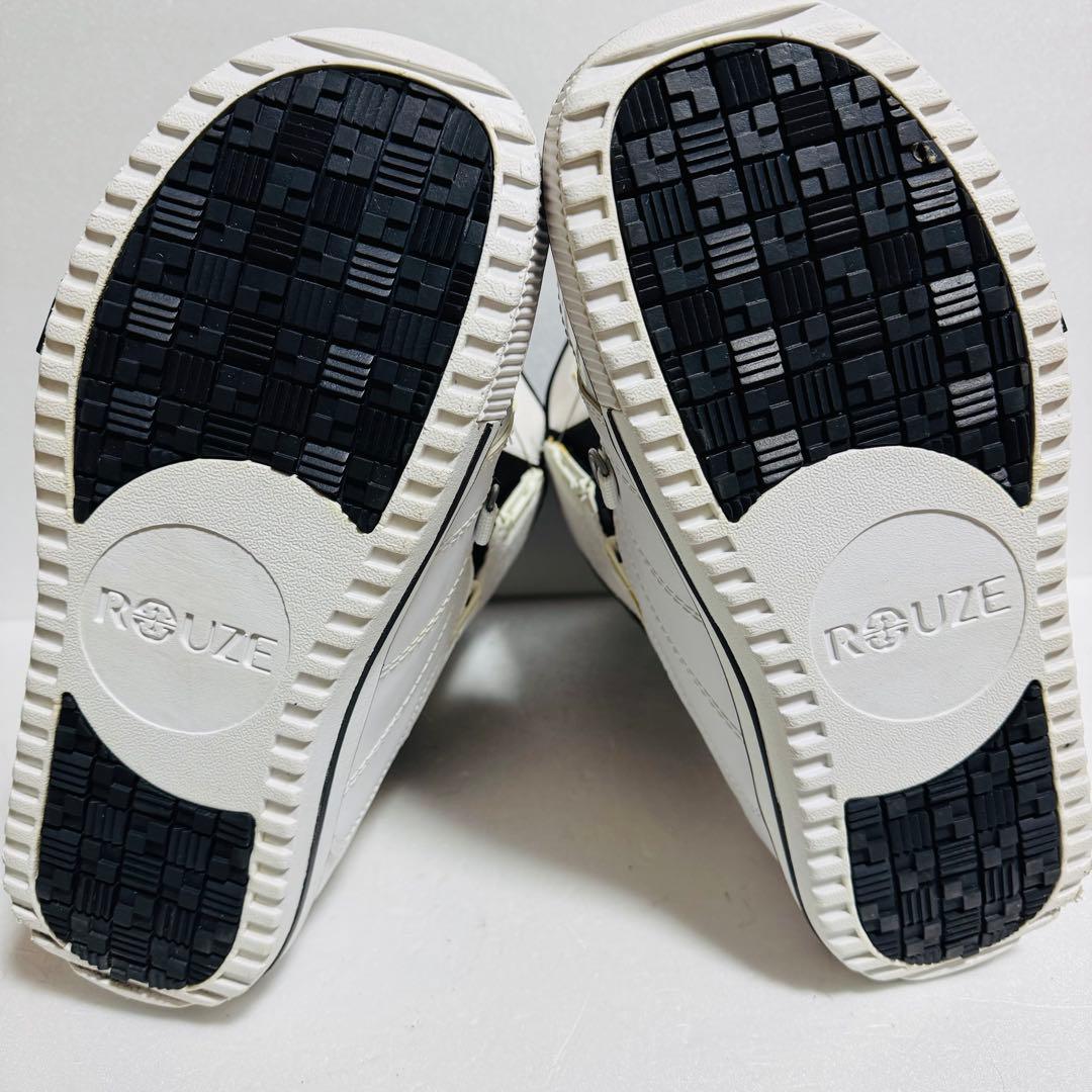 27.5cm ROUZE スノーボードブーツ ホワイト白色BoAボアダイヤル