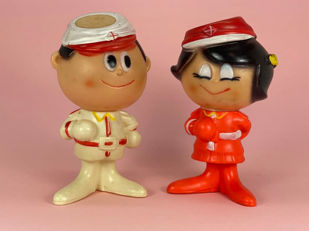 昭和レトロ　グリコ　ミリタリー人形　2体