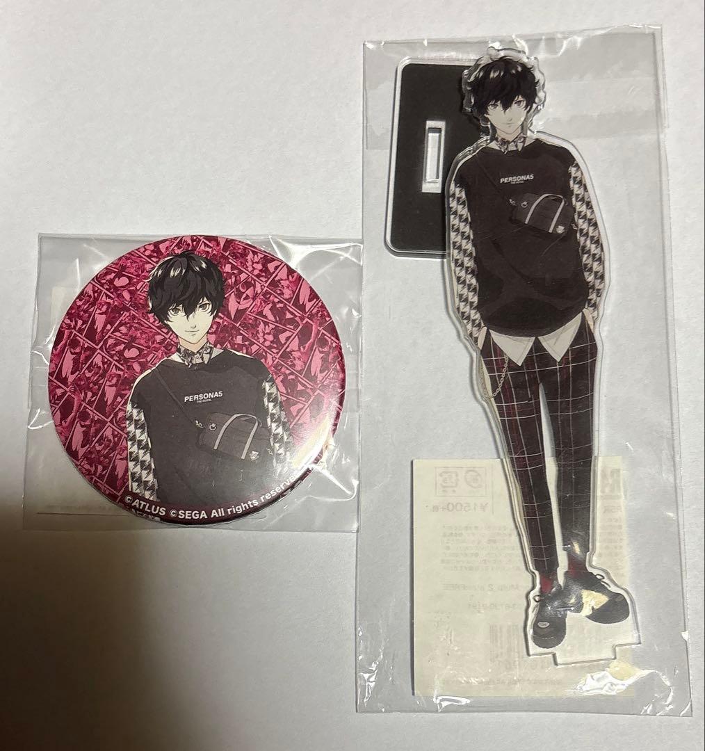 ペルソナ5 ザ・ロイヤル R4Gコラボ 缶バッジ アクリルスタンド