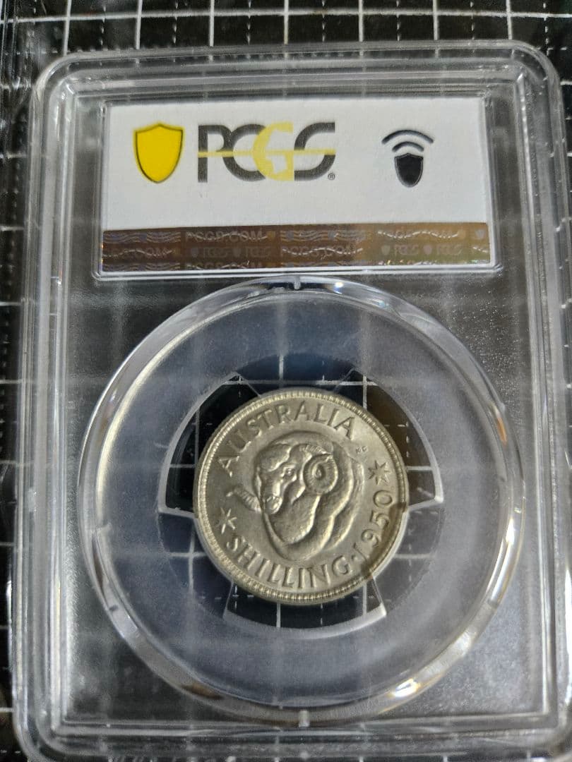 1950年 オーストラリア シリング PCGS AU58 ジョージ6世