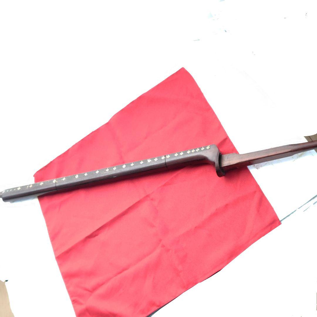 三味線 棹木部 地唄用 天神欠品 3分割 『紅』表記 上棹・中棹・下棹 修理用