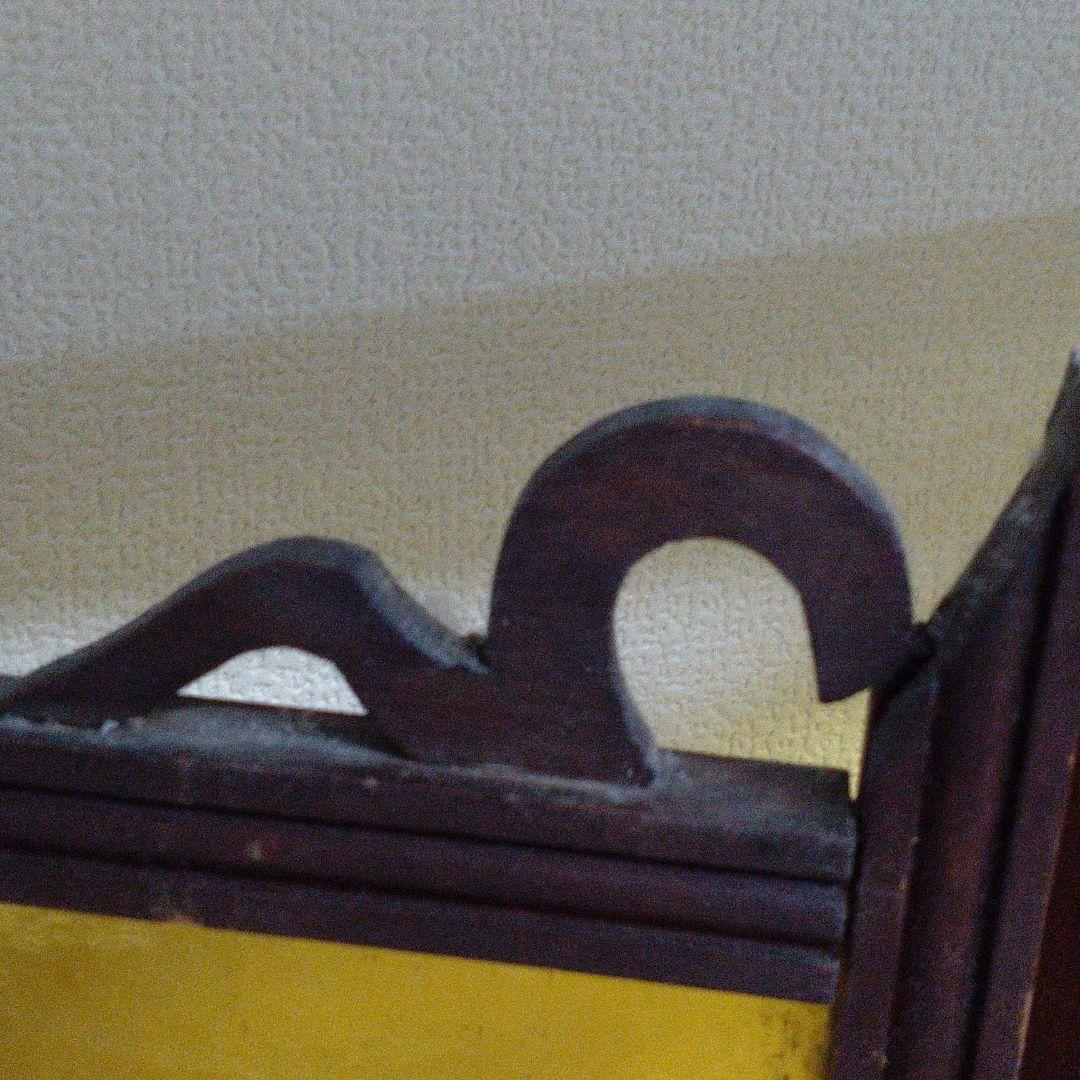 アンティーク　フランス　手描きのガラス　オブジェ