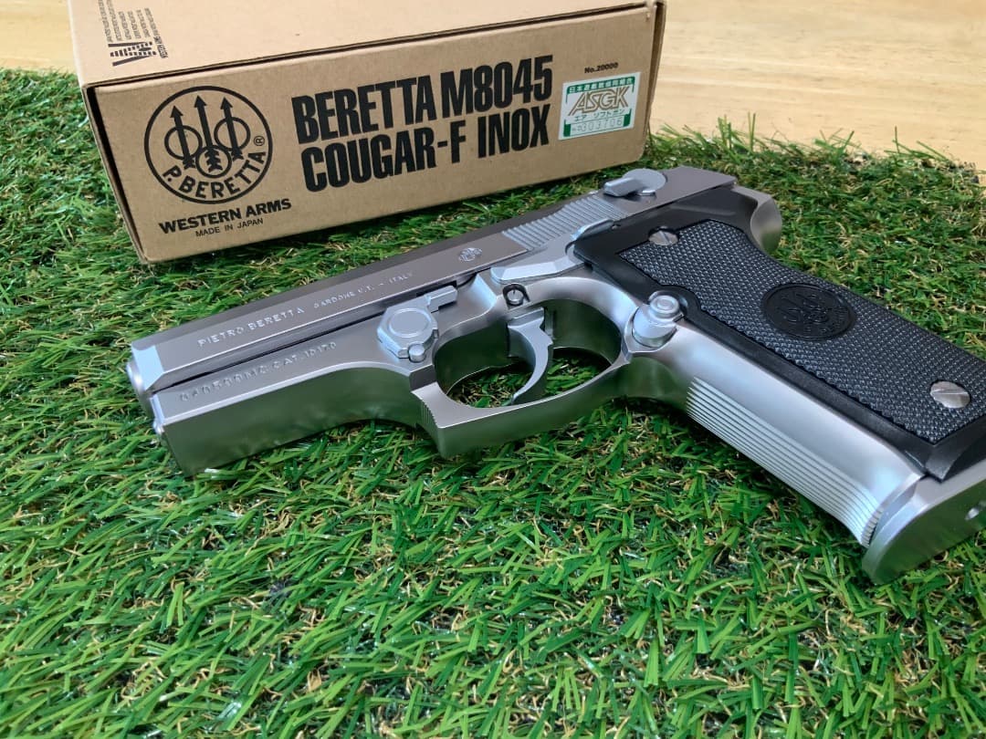 WA ウェスタンアームズ　クーガーF M8045 INOX シルバー　ガスガン