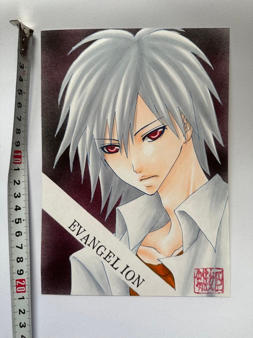 【美品】新世紀エヴァンゲリオン 渚カヲル　直筆画