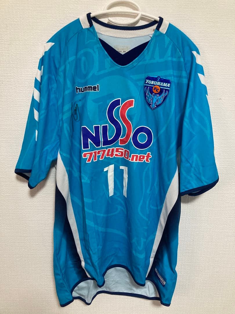 横浜FC 2006 2007ユニフォーム11 三浦知良 XO サイン入り　ホーム