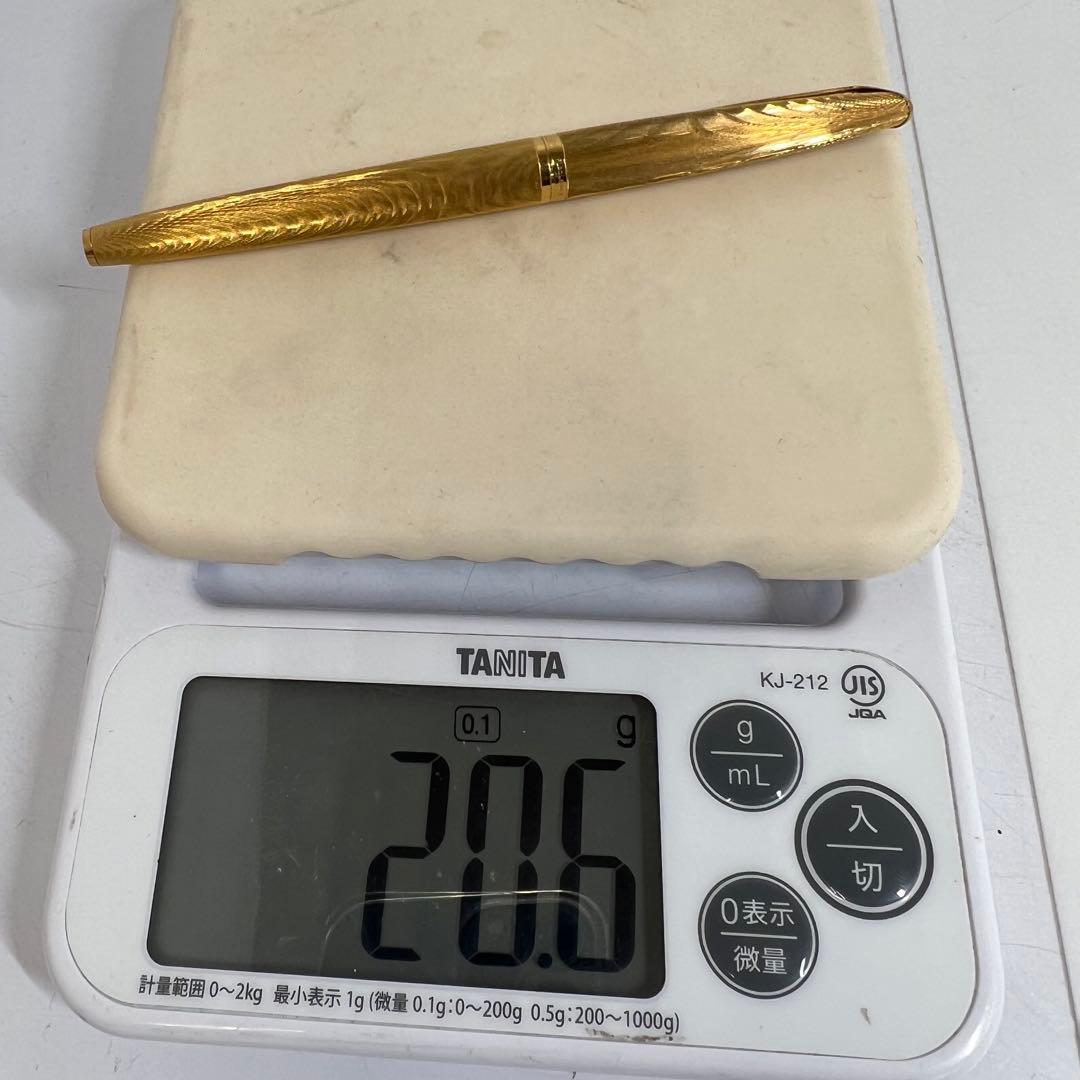 ウォーターマン　ペン先　18K750 万年筆　ゴールド　13.5cm 20.6g