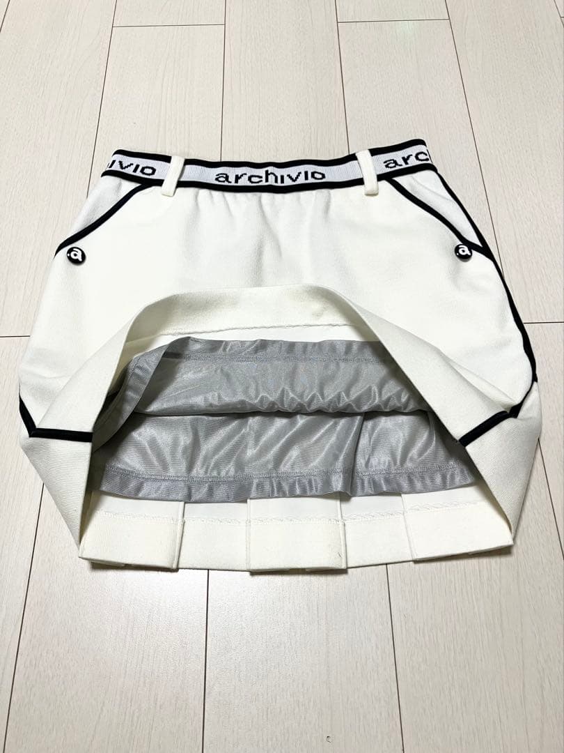 (美品)アルチビオarchivio ボーダー柄ハイネック・スカート サイズ38