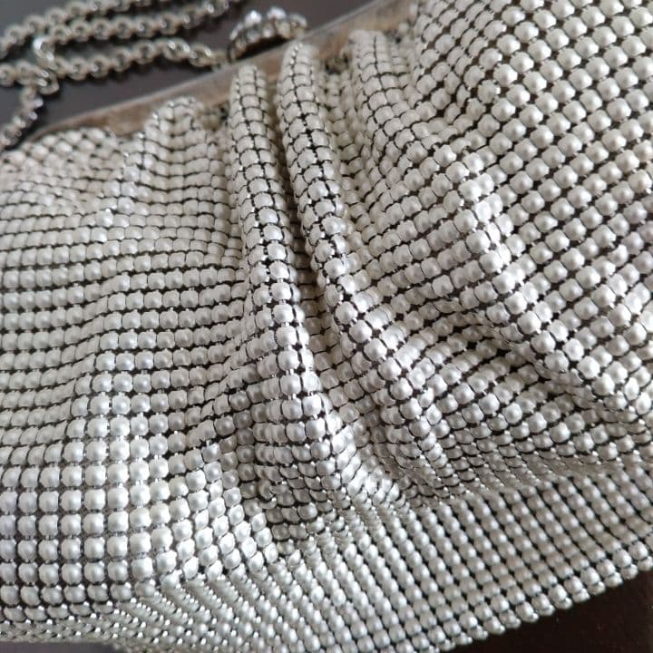 Whiting & Davis ビンテージメタリックメッシュバッグ未使用⭐︎希少