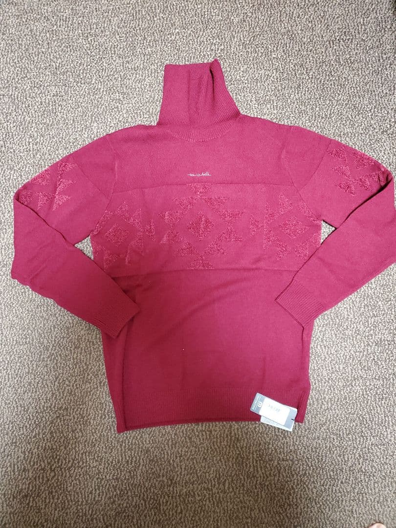 travisMathewトラヴィスマシュー バーガンディ タートルネックセーター