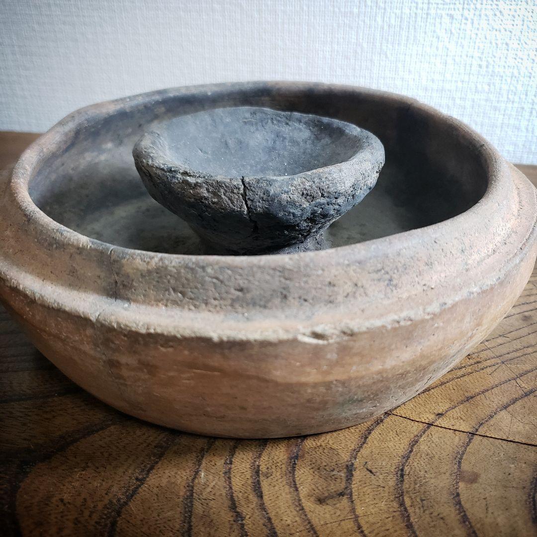 ペルシャ　油壺　燭台　アンダーソン　土器　オイルランプ　灯火器　燈火器