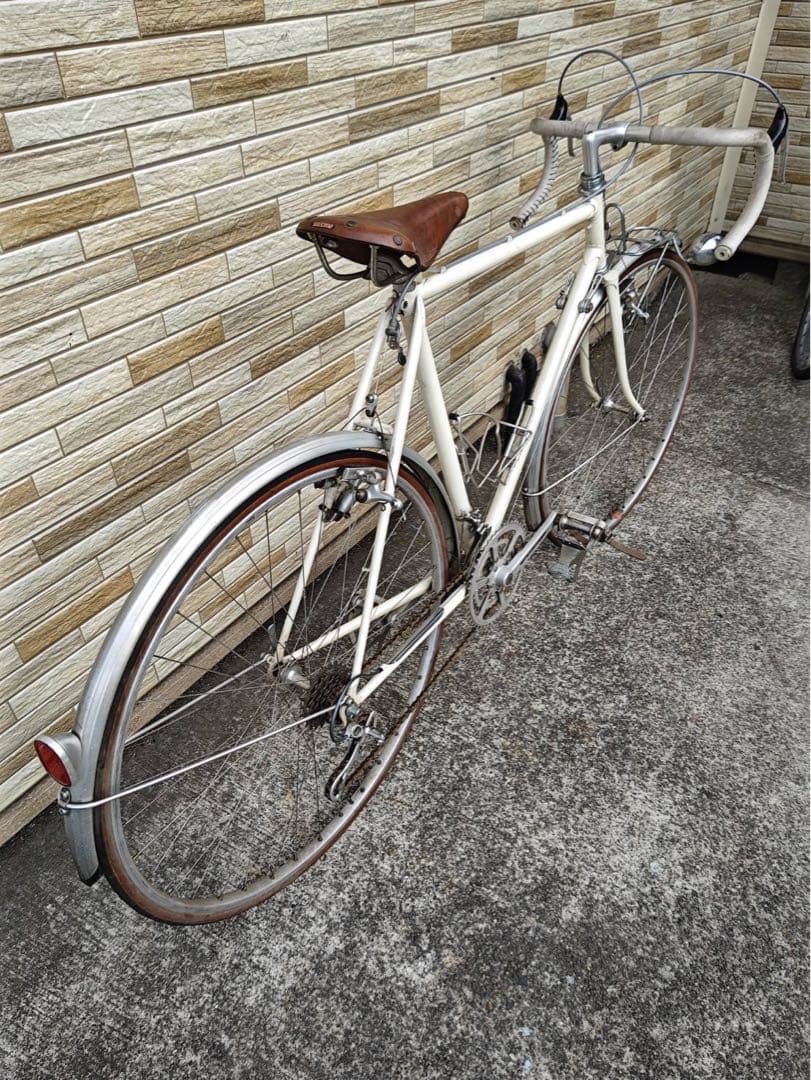 引取限定 中古 ビンテージ ブリヂストン ロードバイク 2×5変速 防犯登録込
