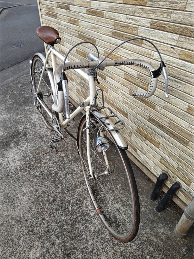 引取限定 中古 ビンテージ ブリヂストン ロードバイク 2×5変速 防犯登録込