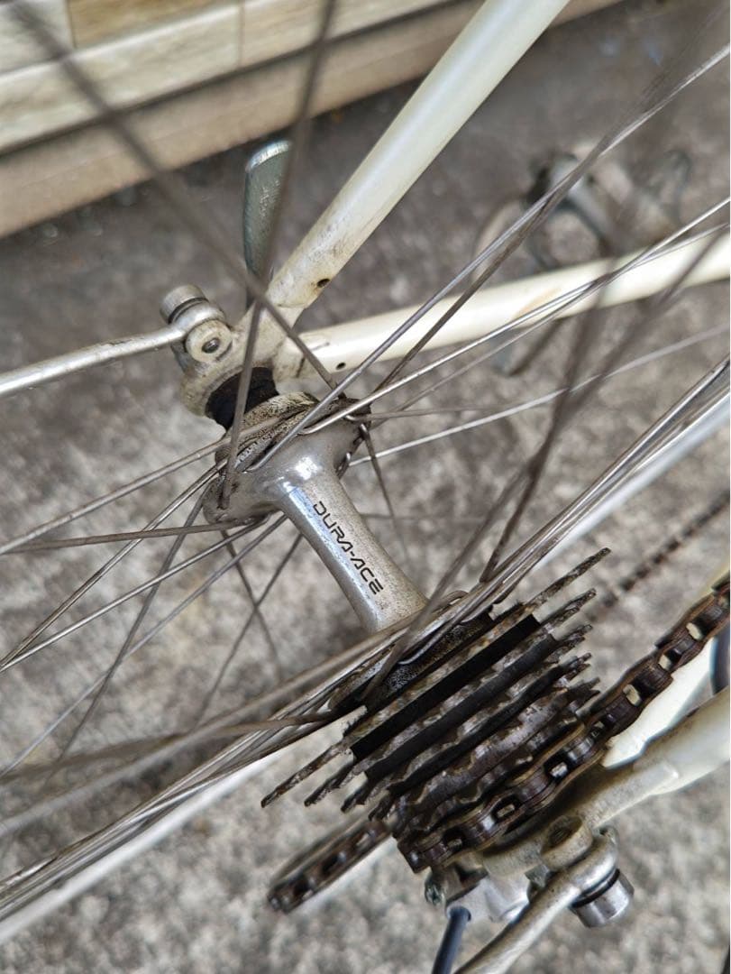 引取限定 中古 ビンテージ ブリヂストン ロードバイク 2×5変速 防犯登録込