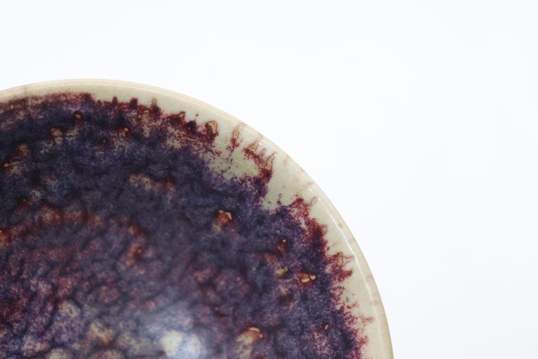 中国　窯変紅釉　お碗　送料込み1008