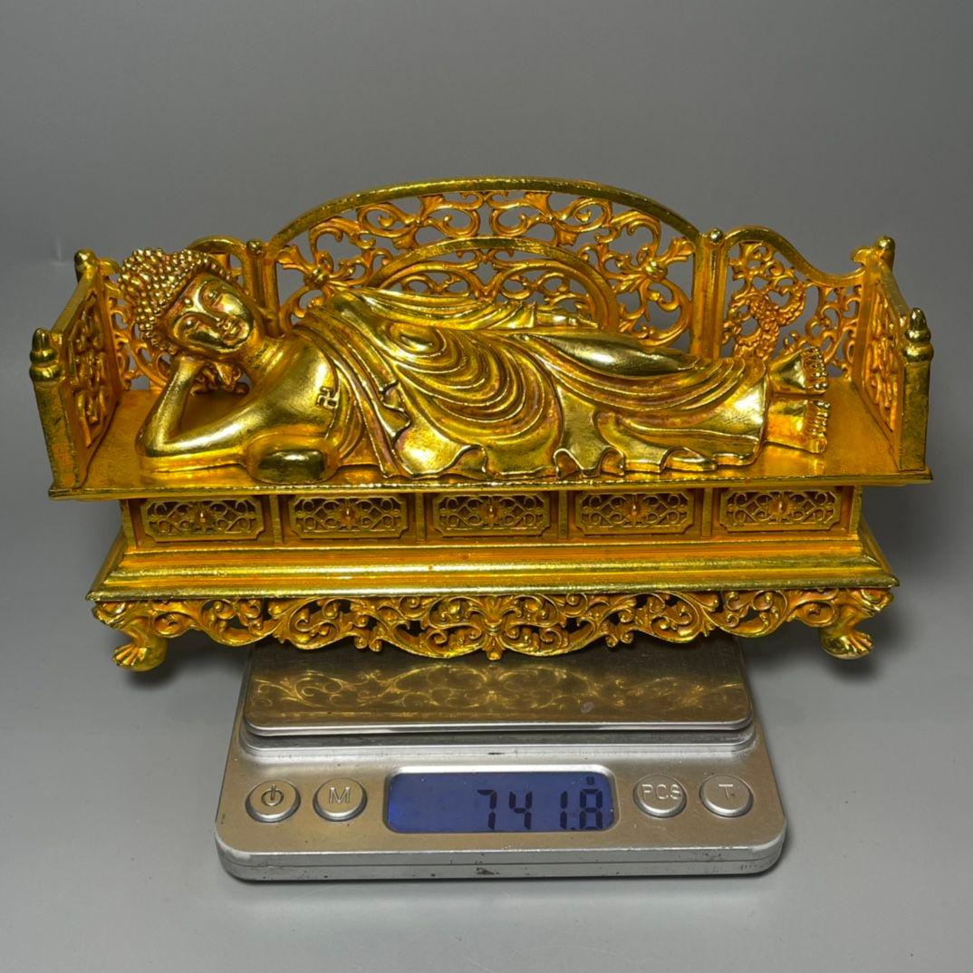 仏像 臥仏 睡仏像 釈迦仏 供養 銅製品 装飾品 工芸品 美術品 置物