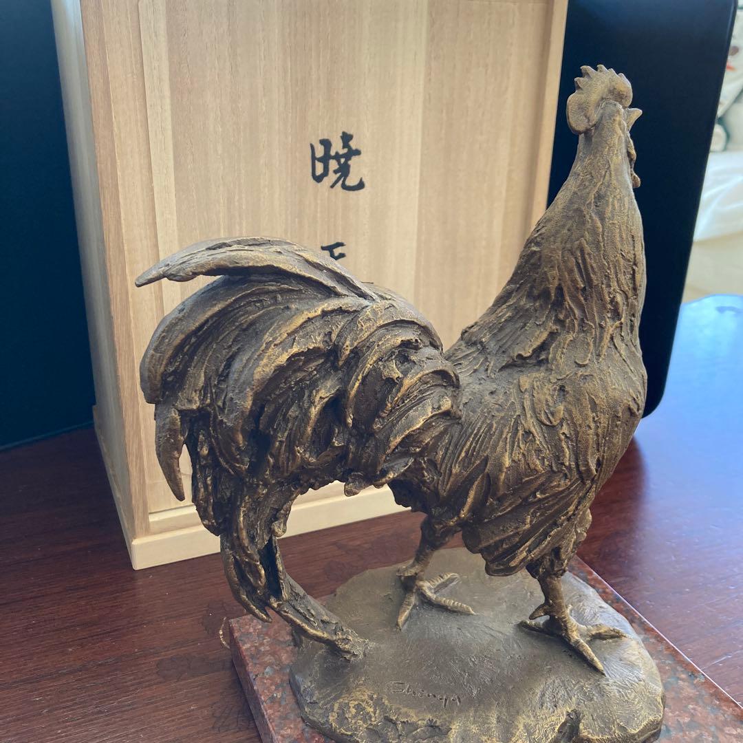 中村晋也　鶏　ブロンズ