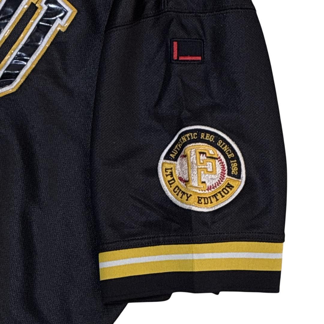 FUBU フブ ユニフォーム ゲームシャツ 刺繍ロゴ 黒 3XL ヒップホップ