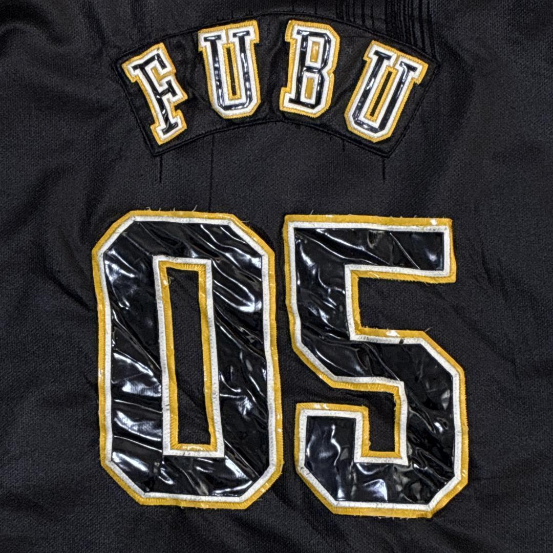FUBU フブ ユニフォーム ゲームシャツ 刺繍ロゴ 黒 3XL ヒップホップ