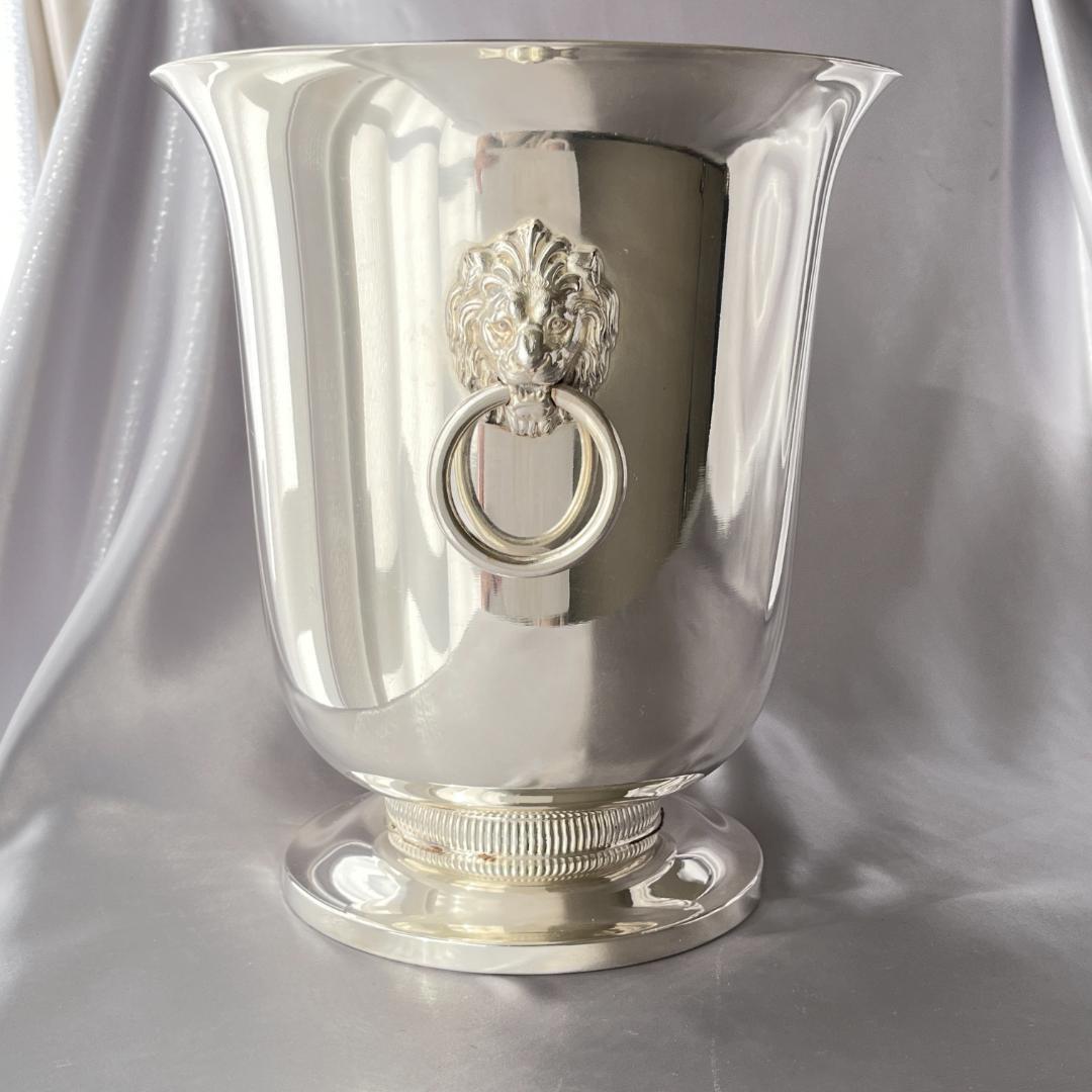 【仏蘭西】ライオンのワインクーラー / シャンパンクーラー 【シルバープレート】