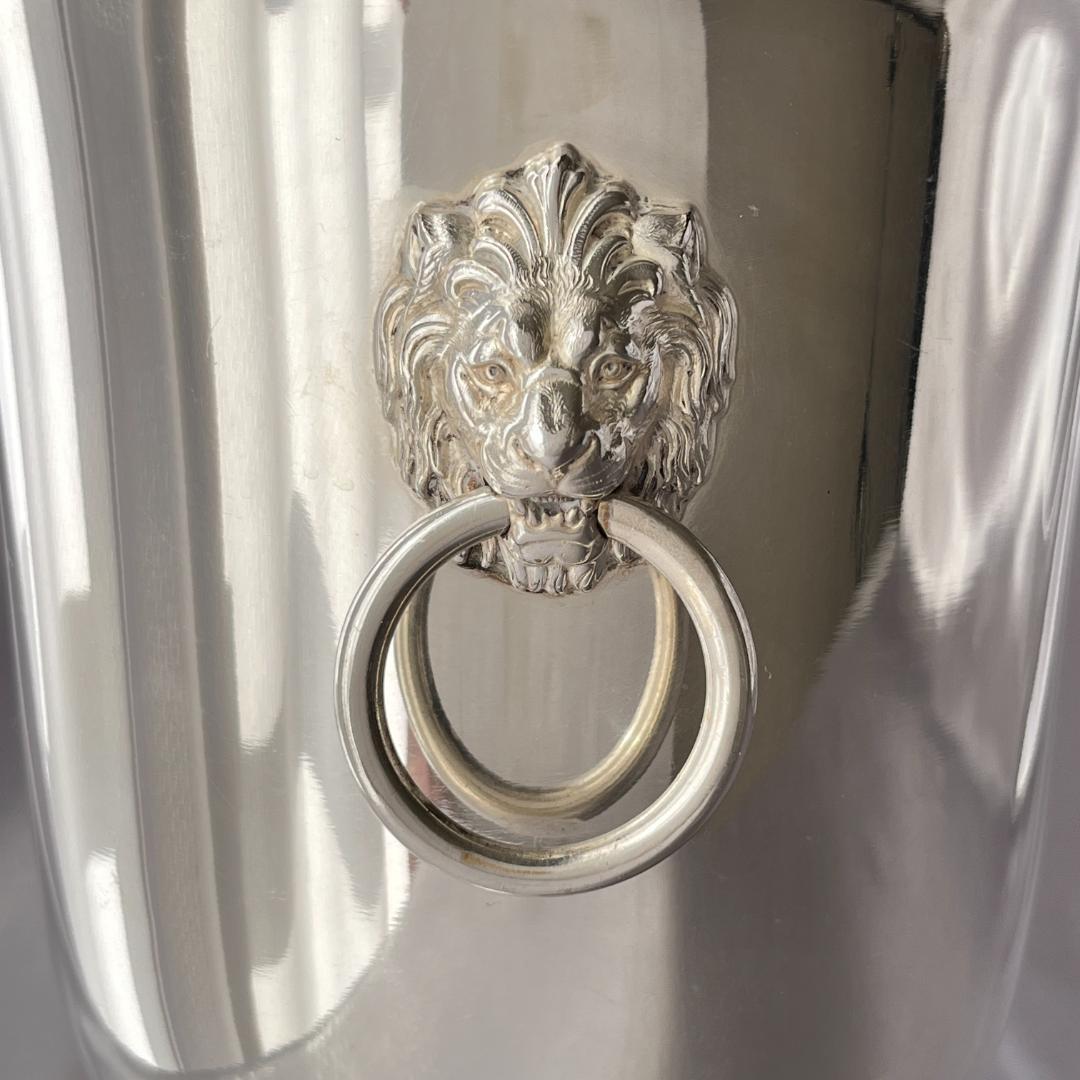 【仏蘭西】ライオンのワインクーラー / シャンパンクーラー 【シルバープレート】