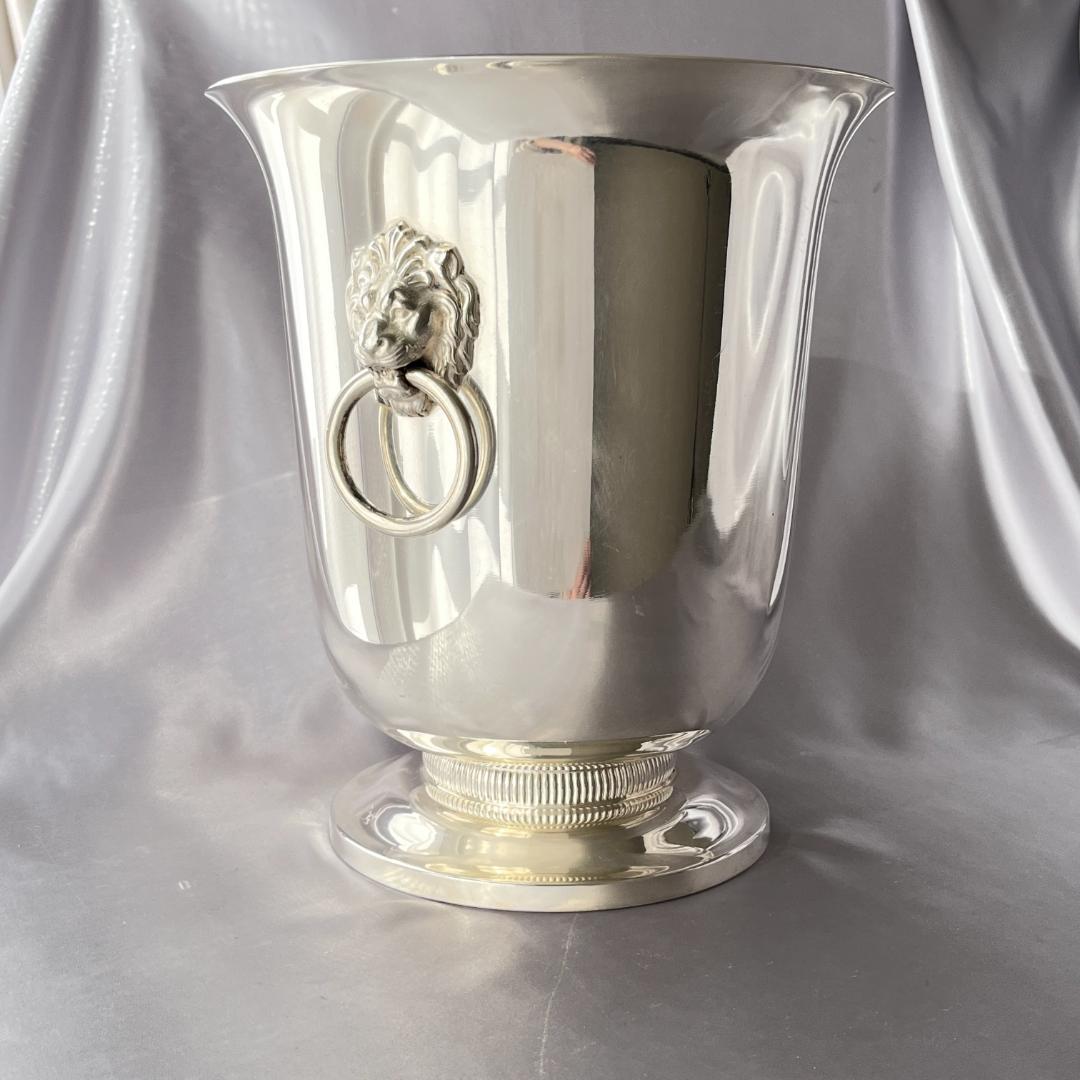 【仏蘭西】ライオンのワインクーラー / シャンパンクーラー 【シルバープレート】