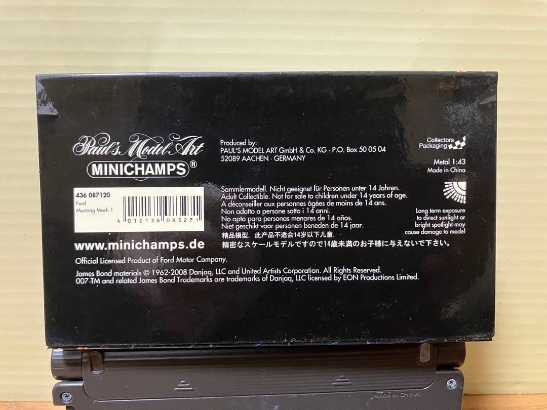 MINICHAMPS 007 フォード・マスタング・マッハ1 1/43