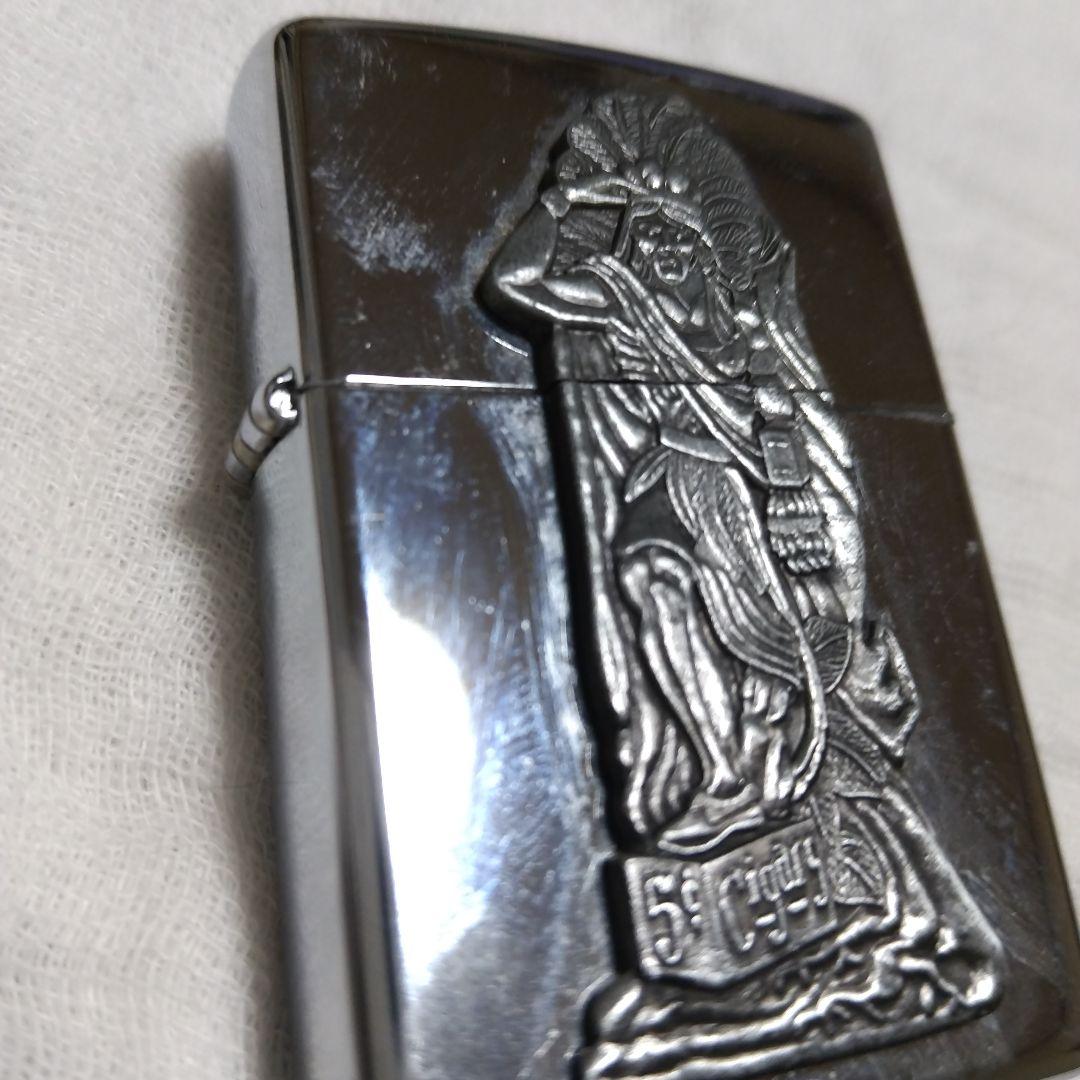 Zippoライター インディアンデザイン