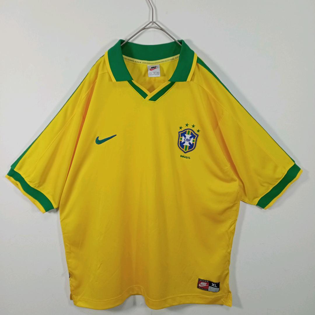 NIKE 90s ブラジル代表 ゲームシャツ ユニホーム　XL セレソン