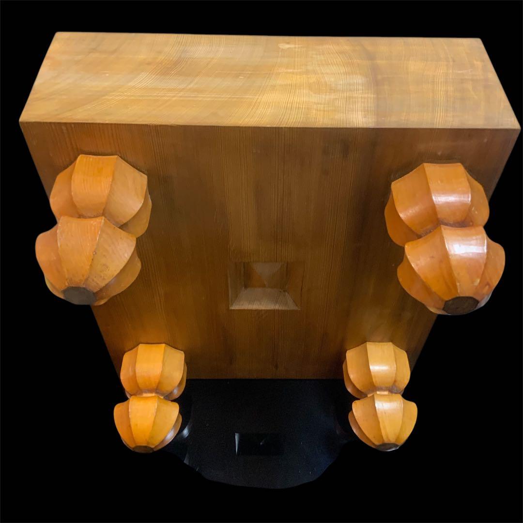 【本榧】【天柾目】囲碁盤 脚付 へそ付 カバー付