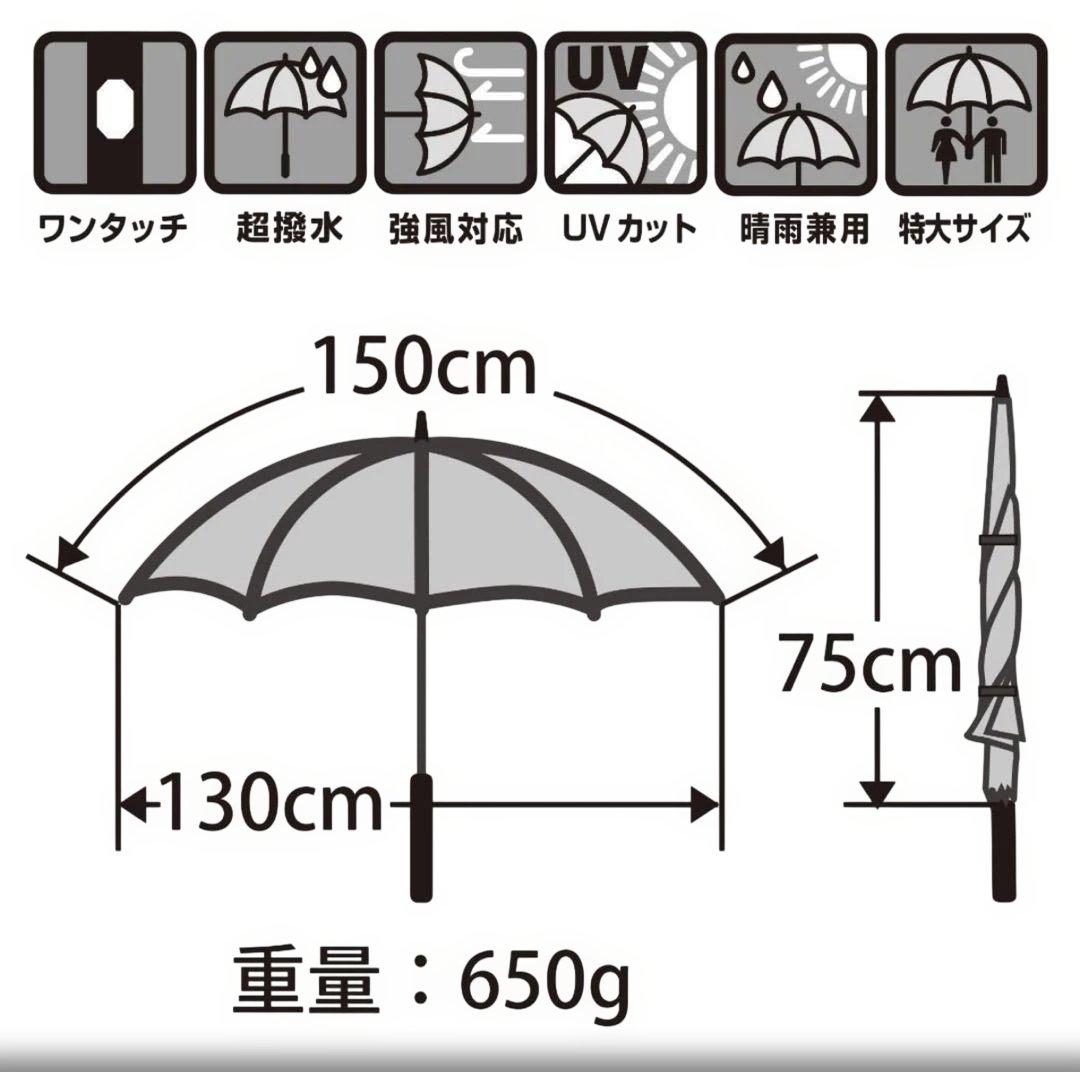 エリートグリップ　日傘　パラソル　大　ブルー