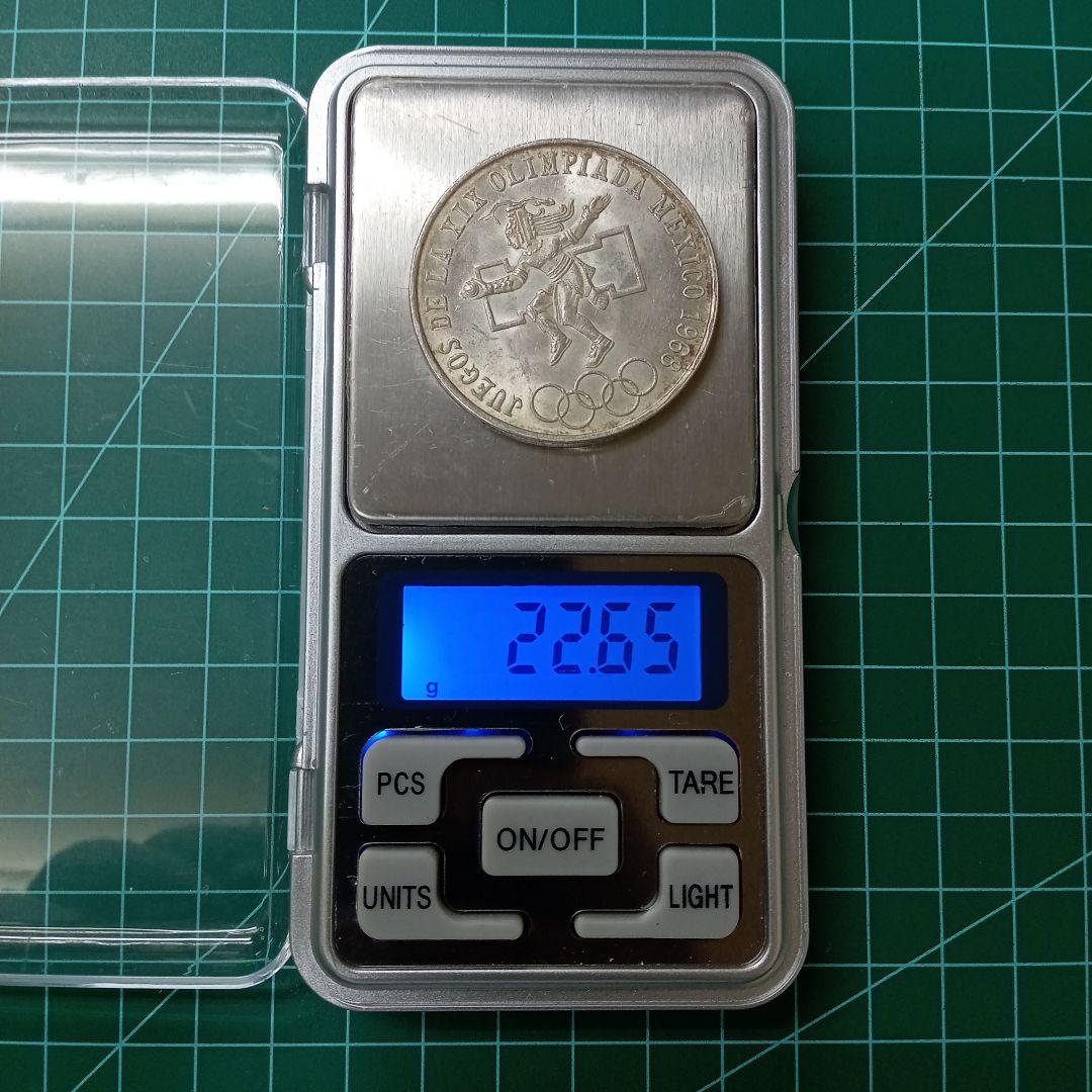 メキシコ ／オリンピック記念銀貨／Morelos Peso銀貨