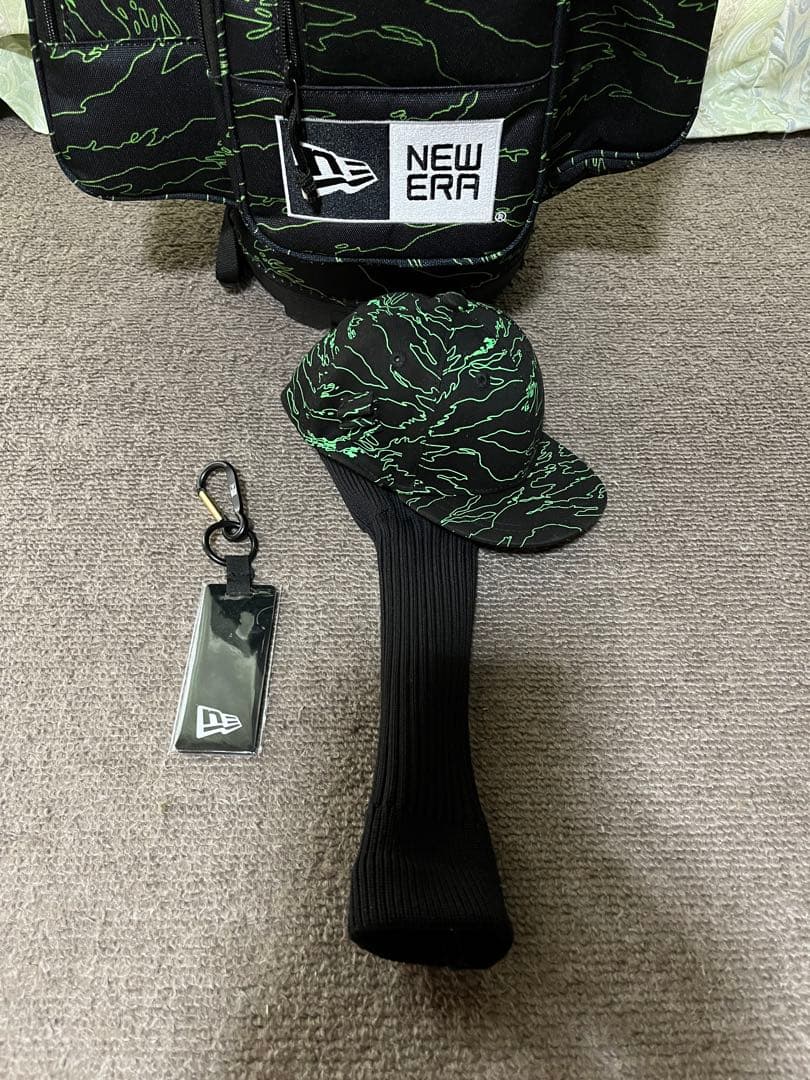 NEW ERA★ニューエラ★9.0型★タイガーストライプグリーンカモ★中古良品★