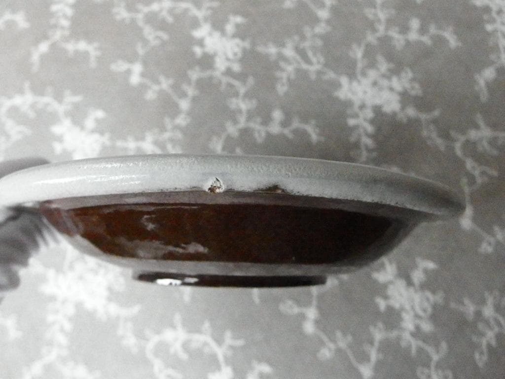 ♪美品 フランスアンティーク 19世紀 キュノワール 深皿 / スープ皿