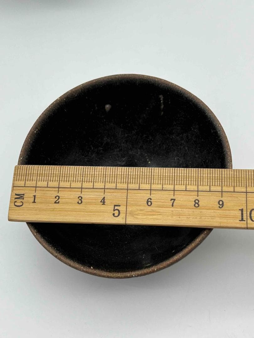 南宋時代　黑釉天目茶碗 二個 福清窯茶盞 唐物　古賞物　時代物(B-36)