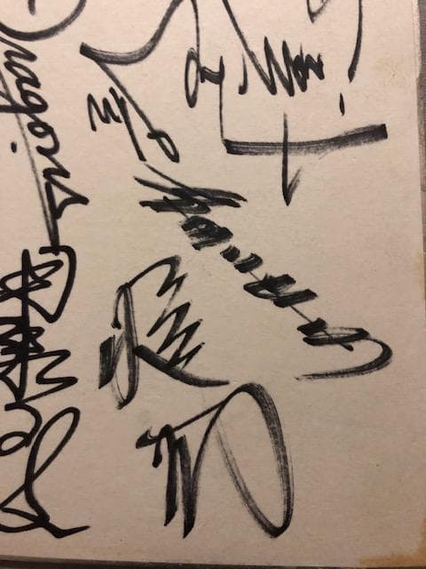 中日ドラゴンズ 直筆サイン11名 1974年頃 d687y74