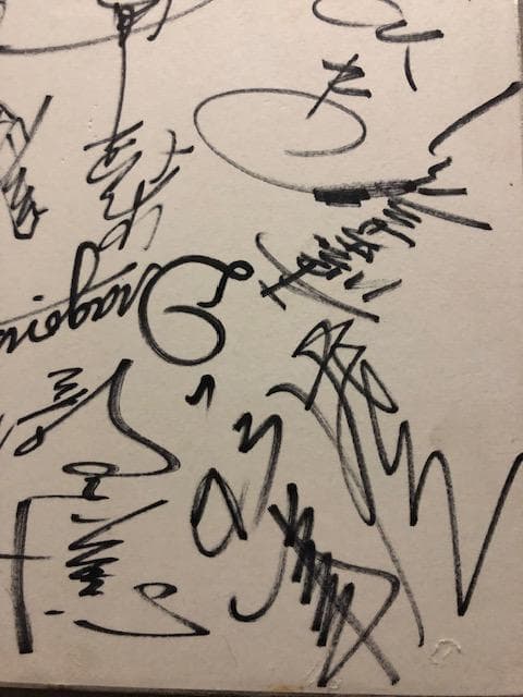 中日ドラゴンズ 直筆サイン11名 1974年頃 d687y74